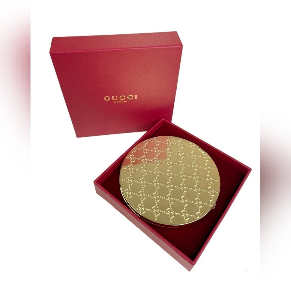 🇺🇲 Gucci Guccissima Gold Compact Mirror